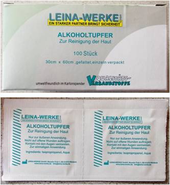 Alkoholtupfer 100Stk.
