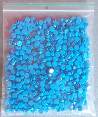 Kunststoffplomben blau - á 500 Stück