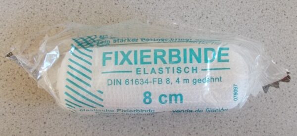 Fixierbinde elastisch, 8 cm x 4 m