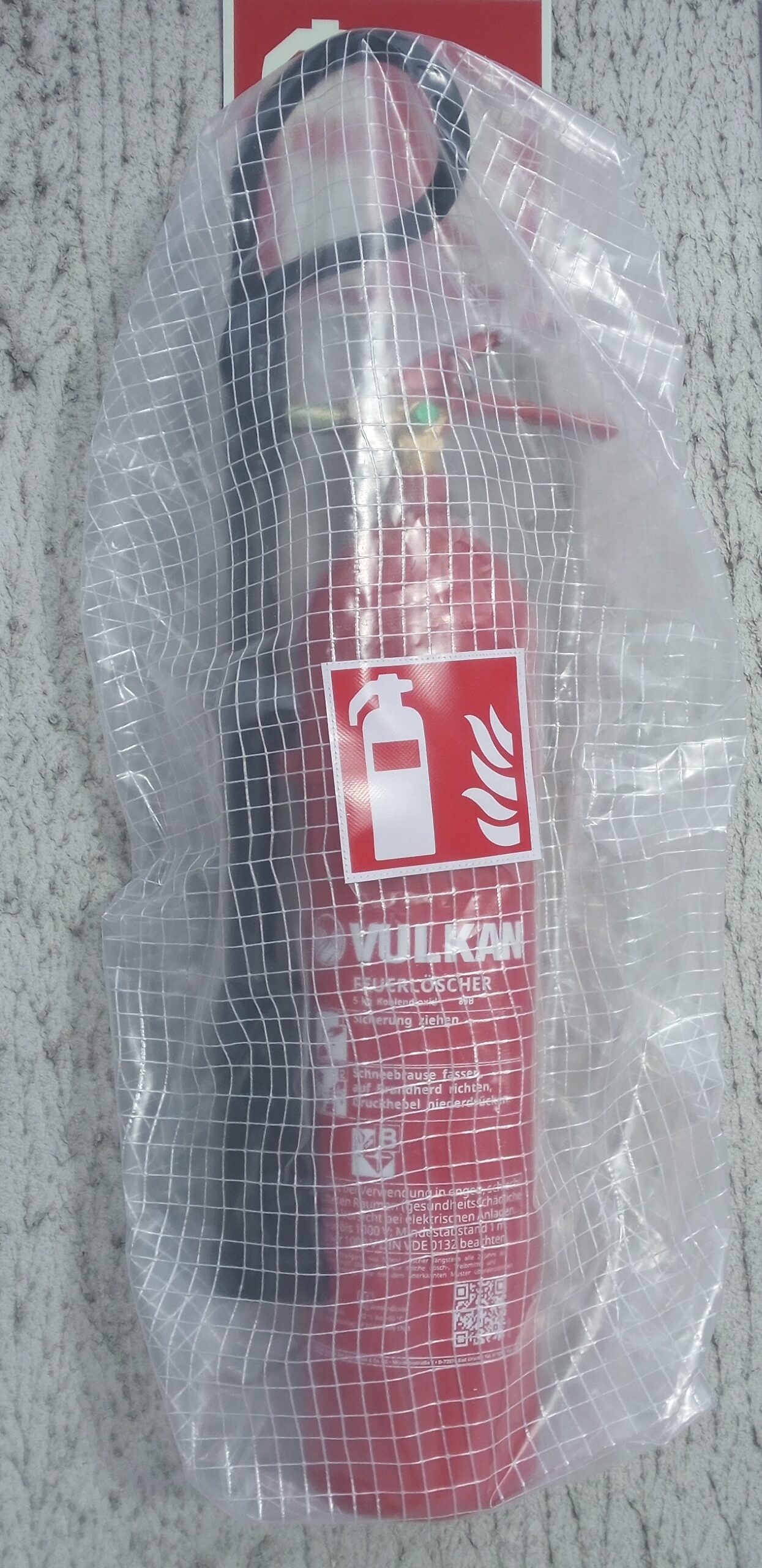 Gitterschutzhaube für CO2 Feuerlöscher
