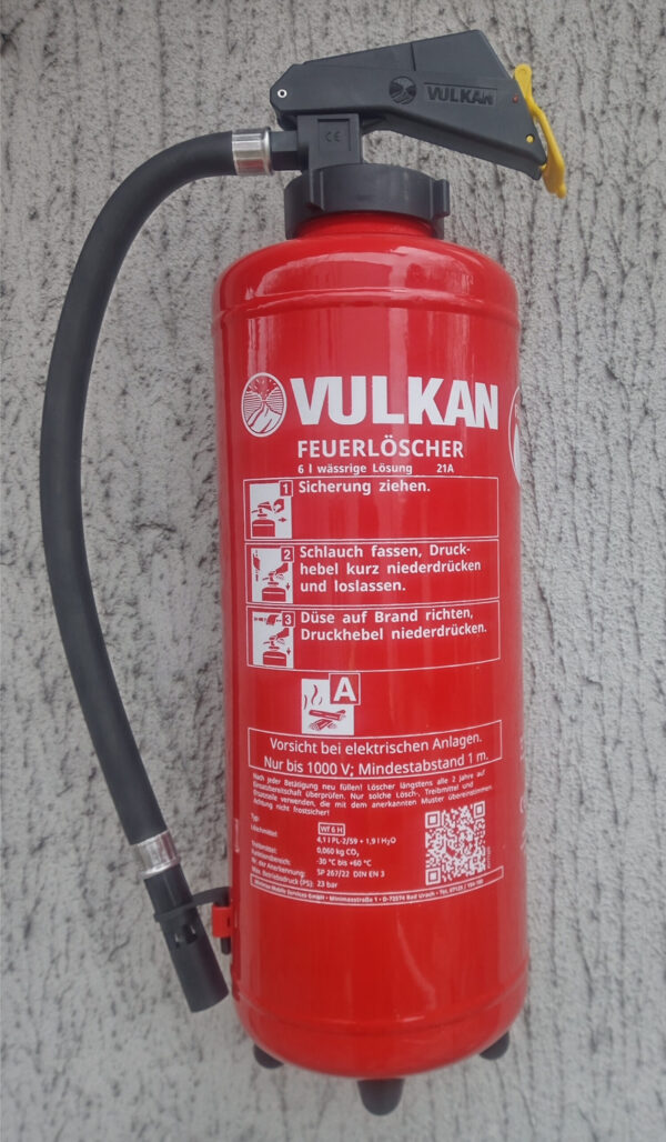 Frostsicherer Wasserfeuerlöscher 6 Liter