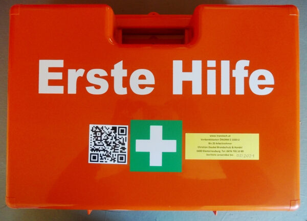 Erste Hilfe Koffer Größe 3 ÖNORM Z1020-2025 - Sterilteile Ablaufdatum 2045